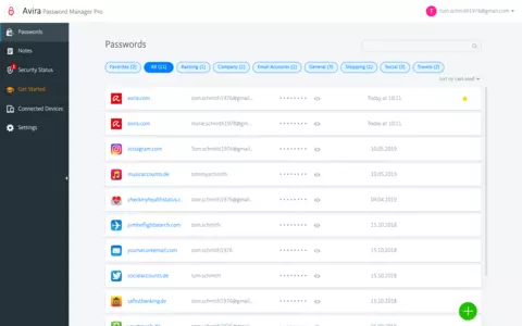 screenshot of Avira Internet Security